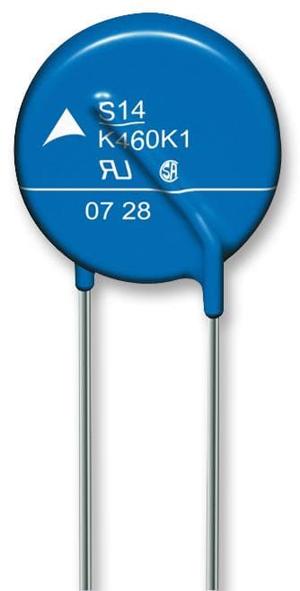 Epcos (Tdk) B72214S0600K101 Varistor, 17.0J, 60Vac