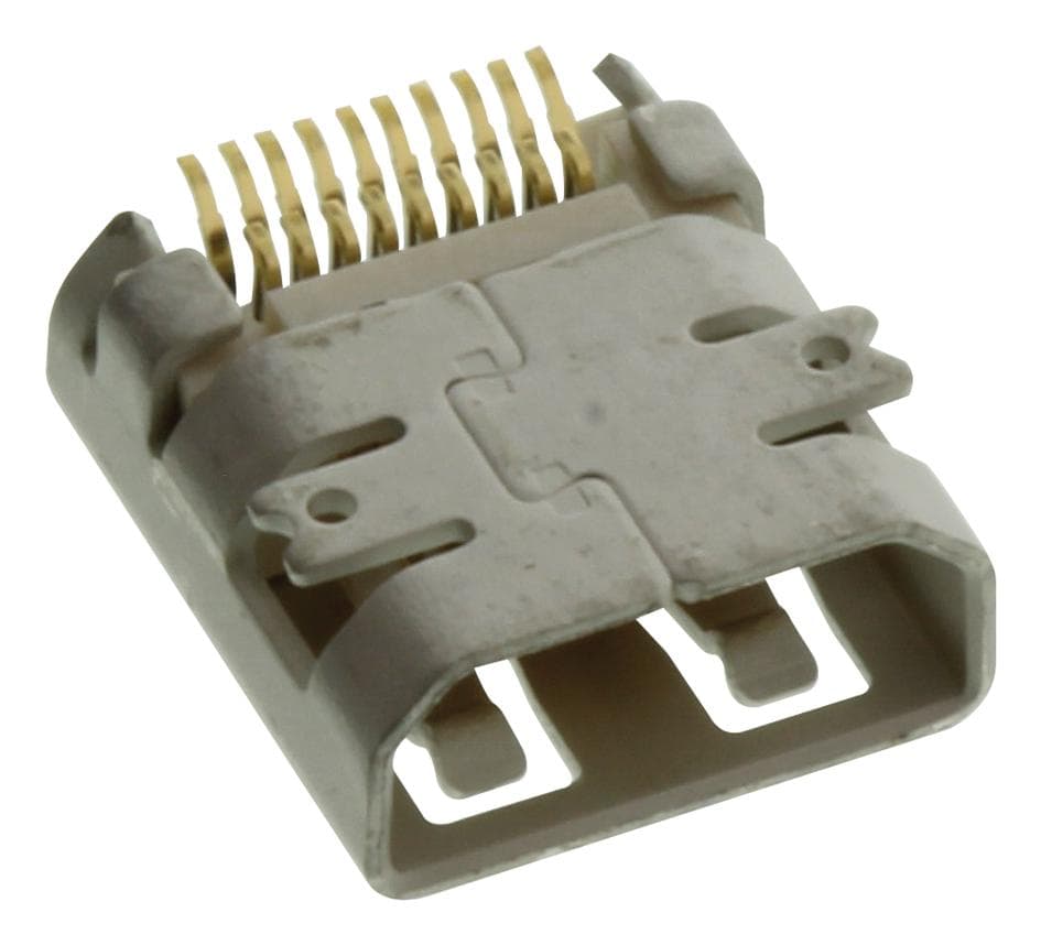 Molex 46765-0001 Hdmi Connector, Rcpt, 19Pos, Pcb