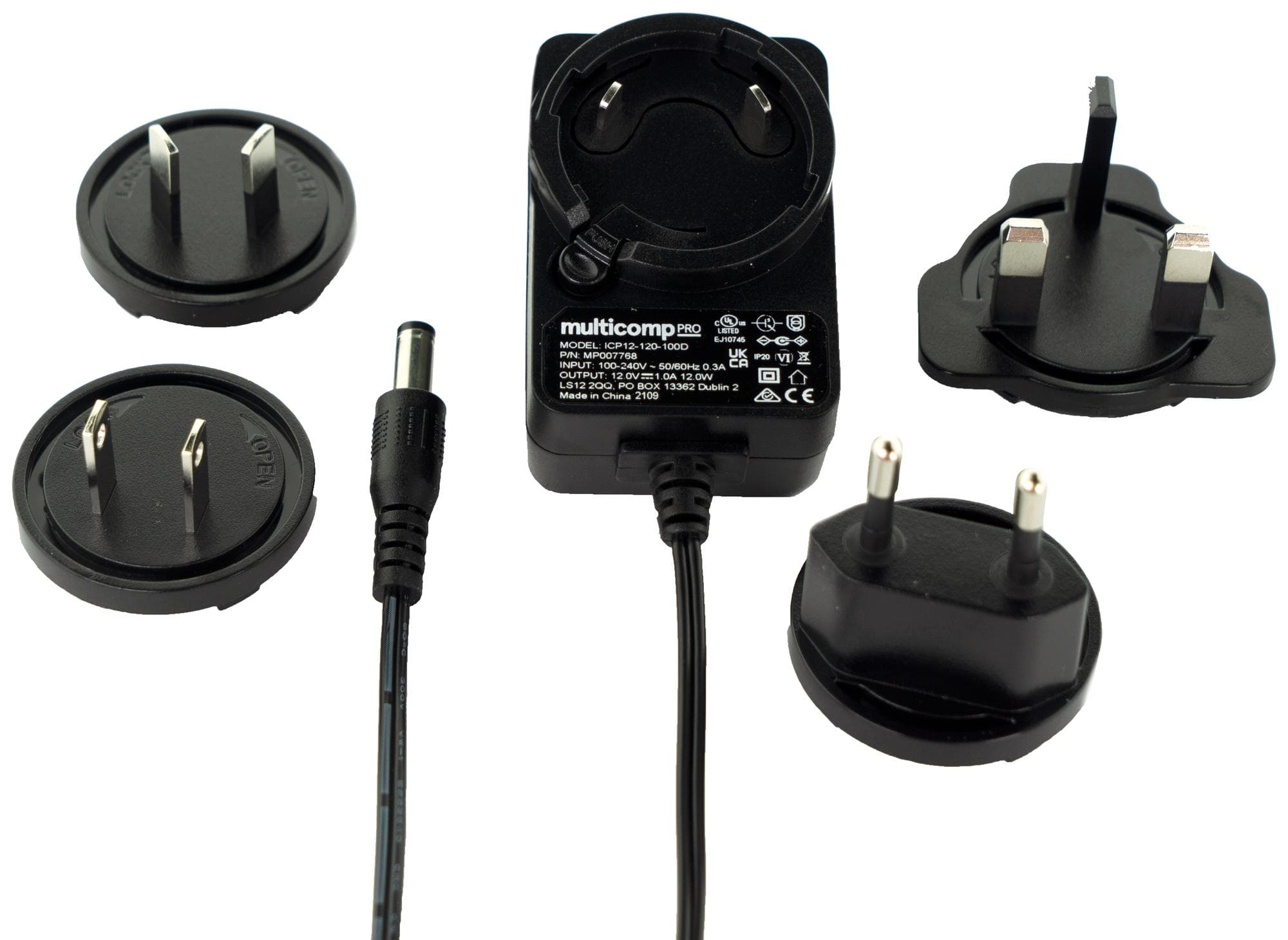 Multicomp Pro Mp007766 Adapter, Ac-Dc, 5V, 2A