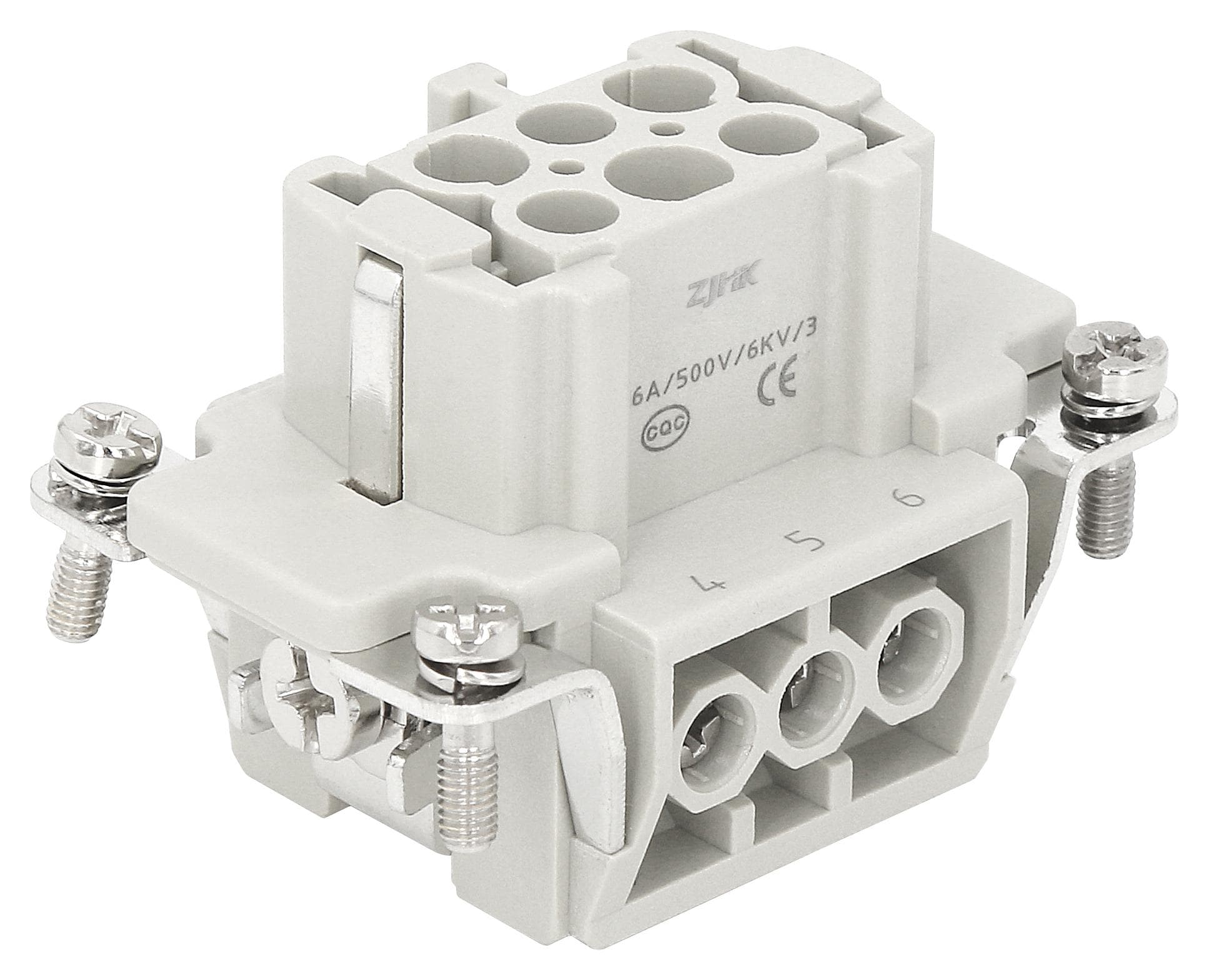 Multicomp Pro Mp009560 Heavy Duty Insert, Rcpt, 6+Pe, Size 6B