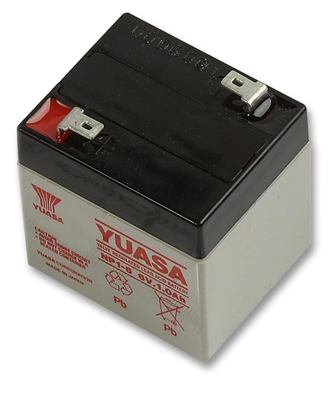 Yuasa Np1-6 Battery,lead Acid,1Ah,6V