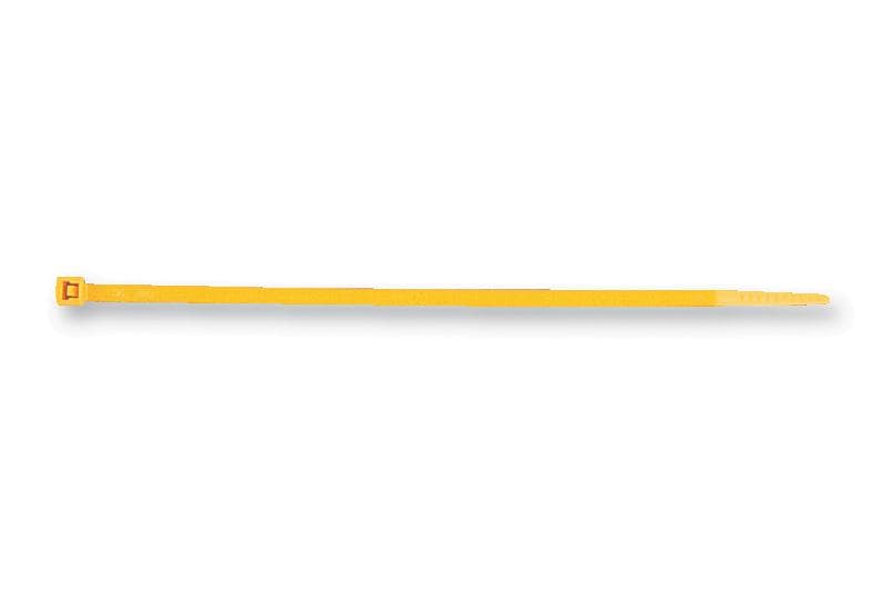 Hellermanntyton 111-04805 T50R-Pa66-Ye Cable Tie, Yellow, 200Mm, Pk100