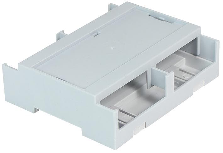 Camdenboss Cdib/6St/l2 Din Rail Box, Solid Top, Low, Open Side