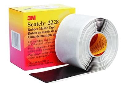 3M 2228-2X10Ft Tape, Insulation, Black, 51Mmx3.05M