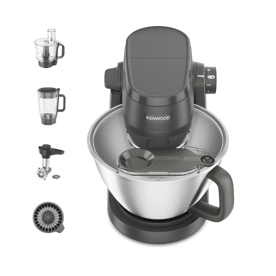 Kenwood Kuchyňský robot Multi Tasker Grey, sfood processorem, mixérem amlýnkem na maso