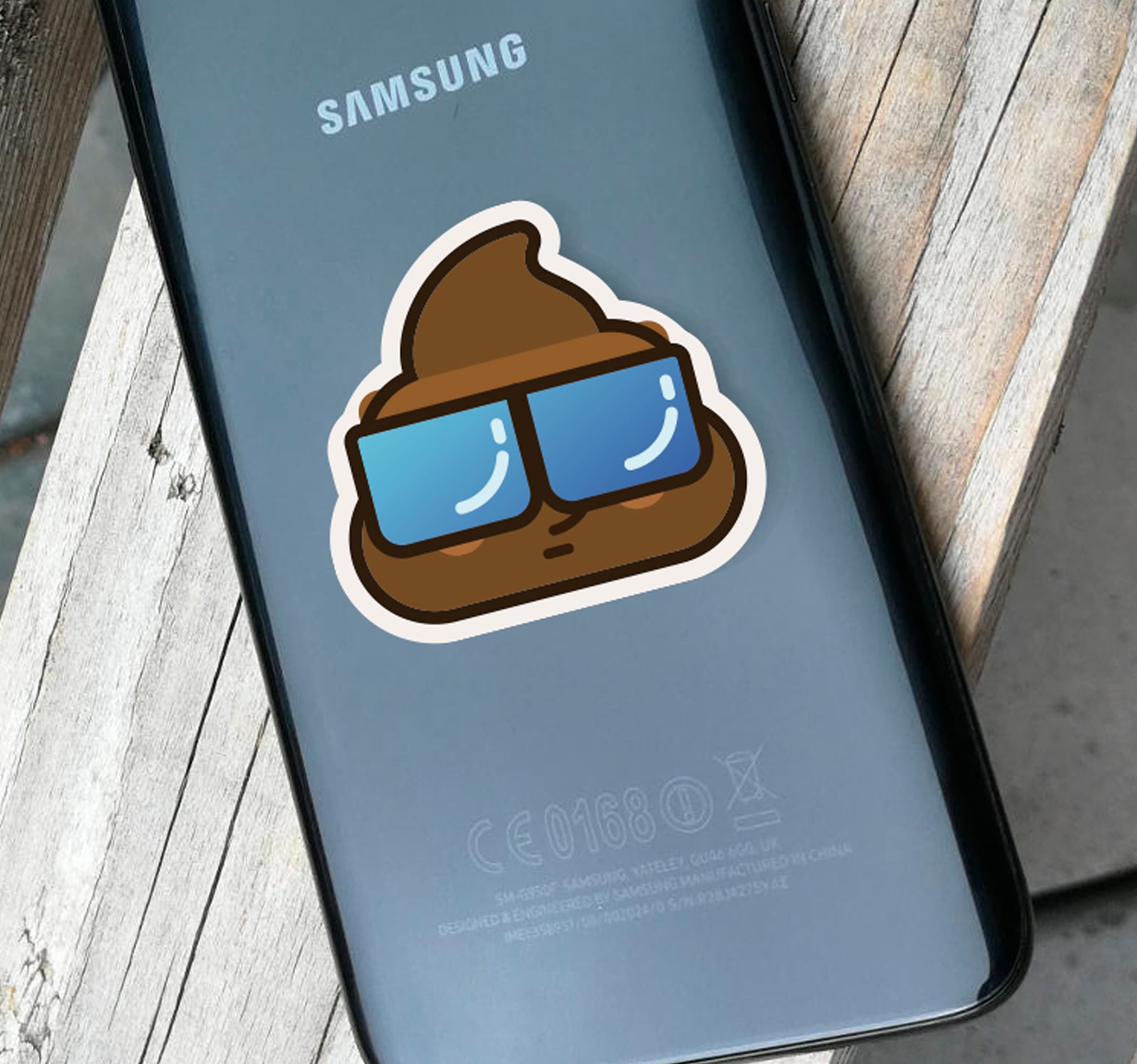 Poo whatsapp emoji samsung nálepka