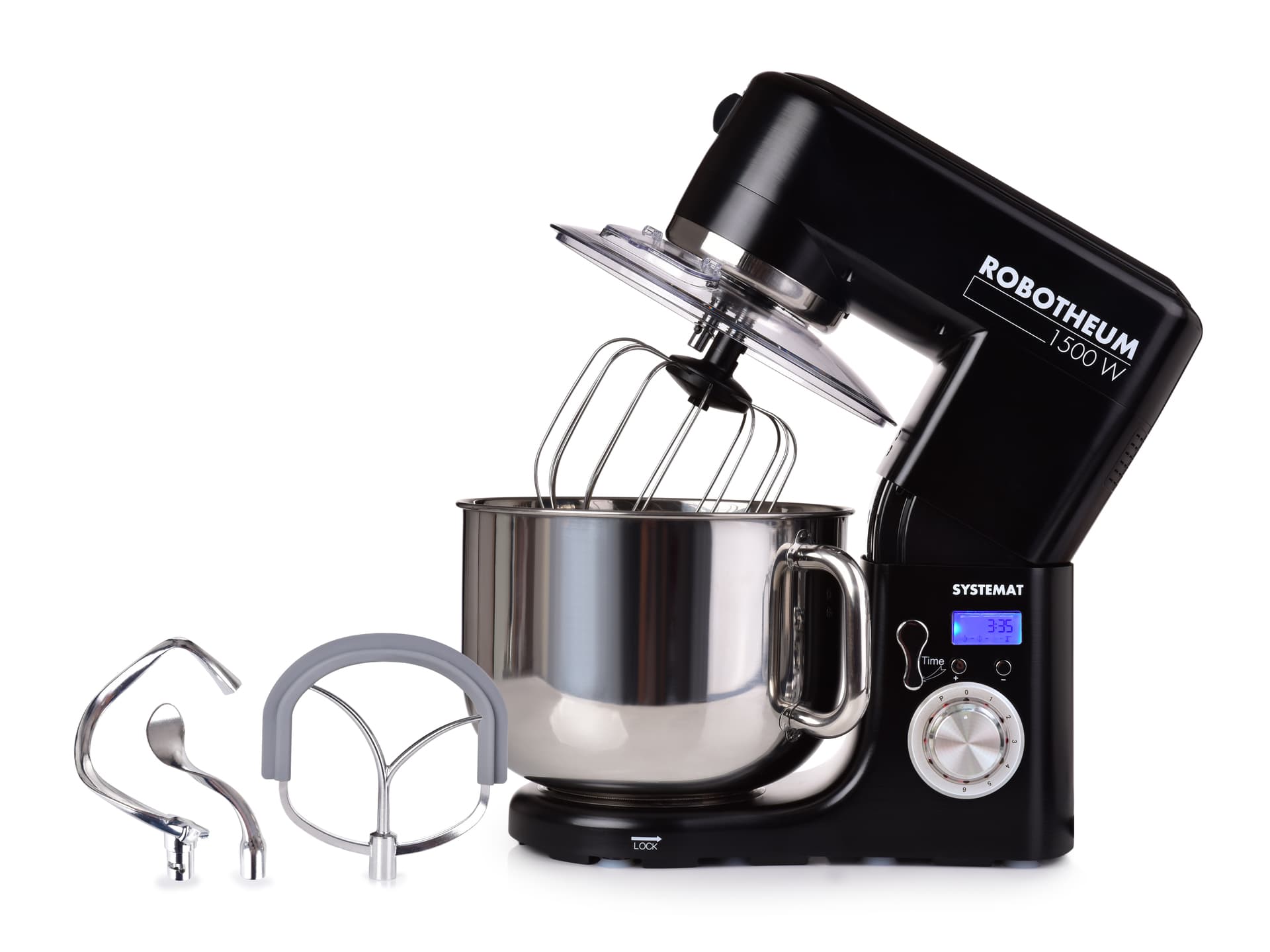 ROBOTHEUM® 1500 W | Kuchyňský robot s dvojhákem, 10 L mísou & celokovovou převodovkou