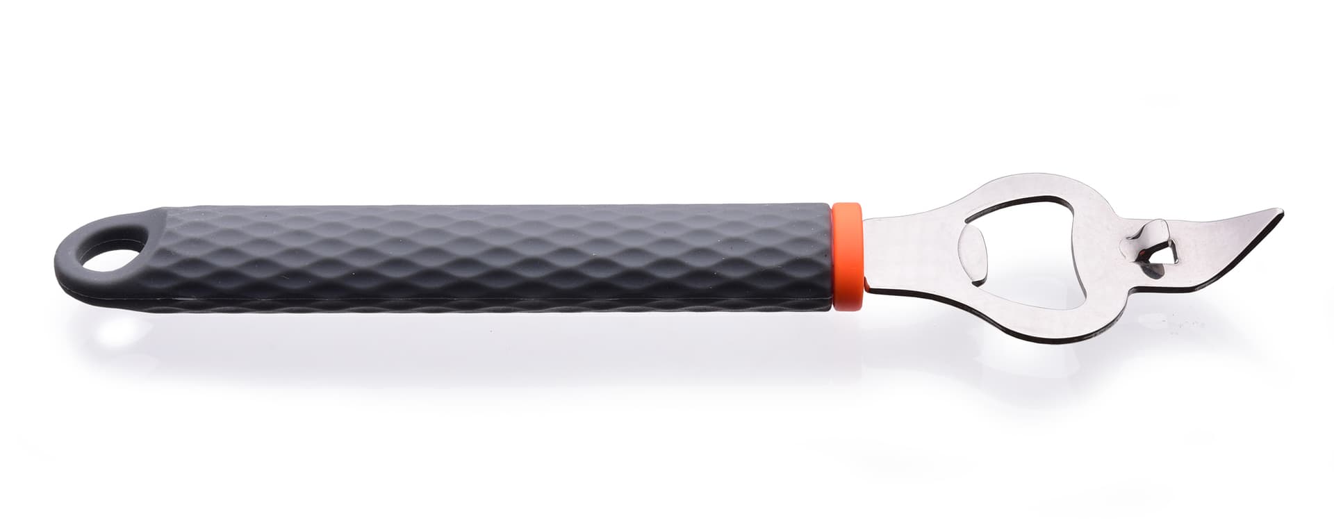 ABS INOX | Nerezový otvírák 20 cm | na lahve a plechovky | s ABS rukojetí