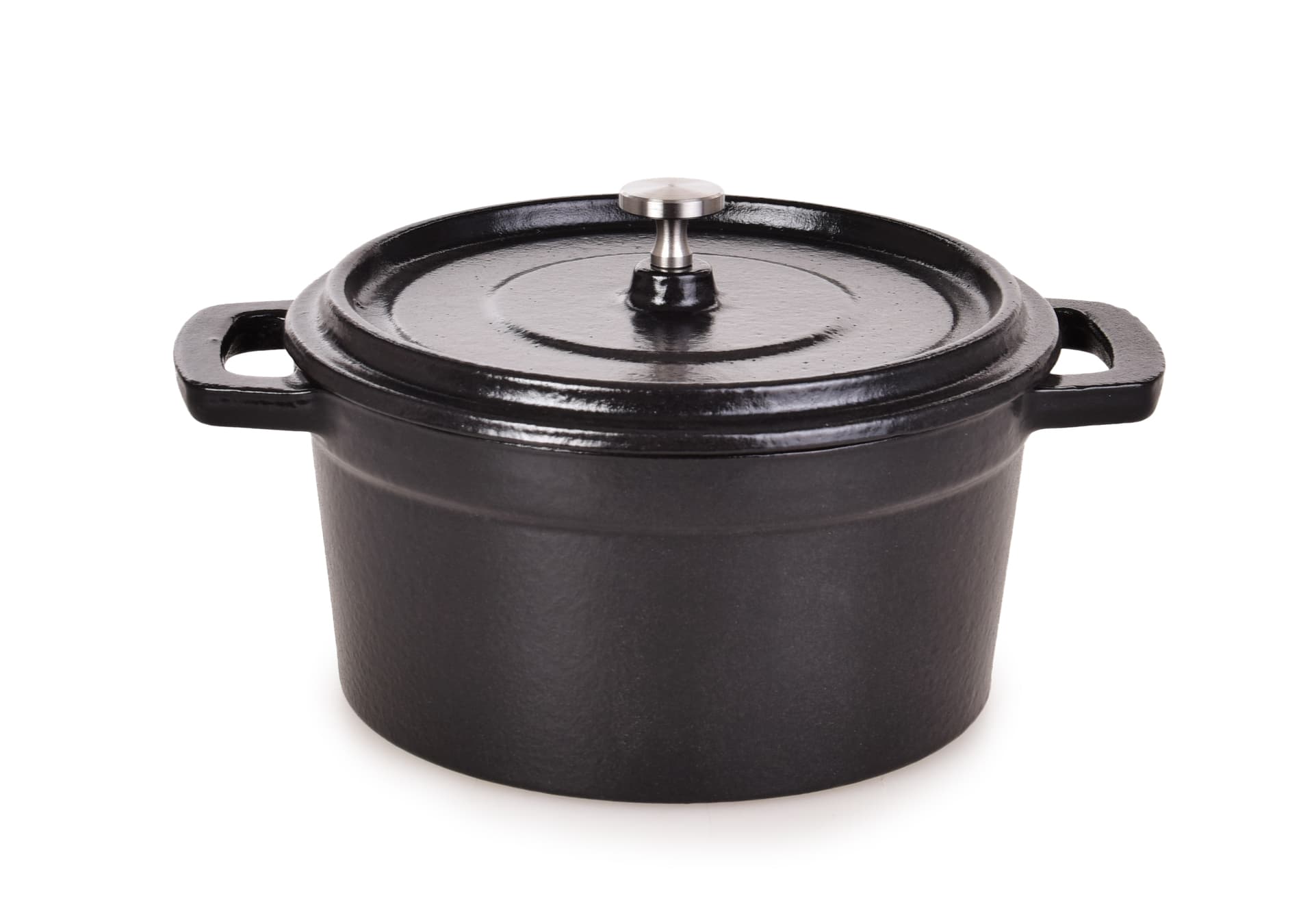 MASSIVE | litinový zapékací hrnec s poklicí | MIDI COCOTTE | 750 ml | černý