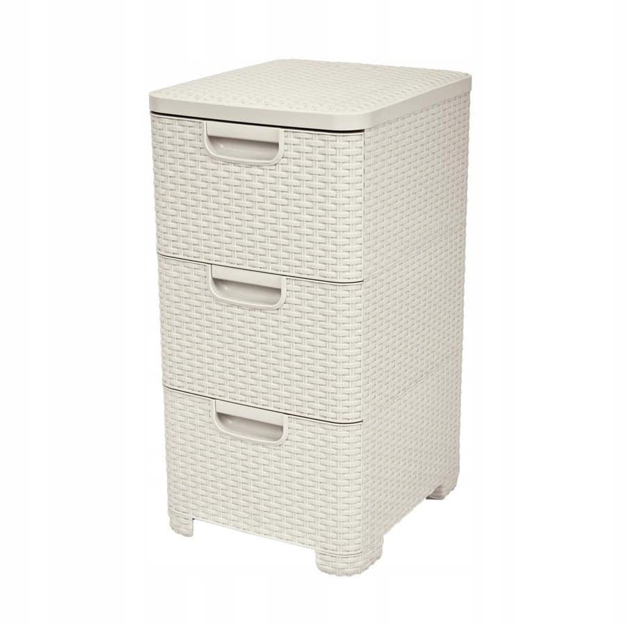 CURVER Zásuvka 3x 14l RATTAN Style krémová