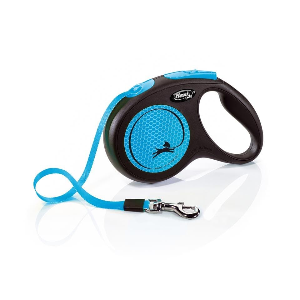 FLEXI Vodítko New Neon M Tape 5m modré