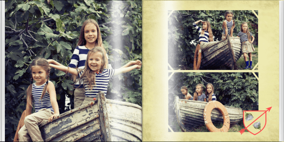 Vintage fotokniha, 20x20 cm