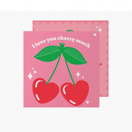 Fotopřání I love you cherry much, 14x14 cm