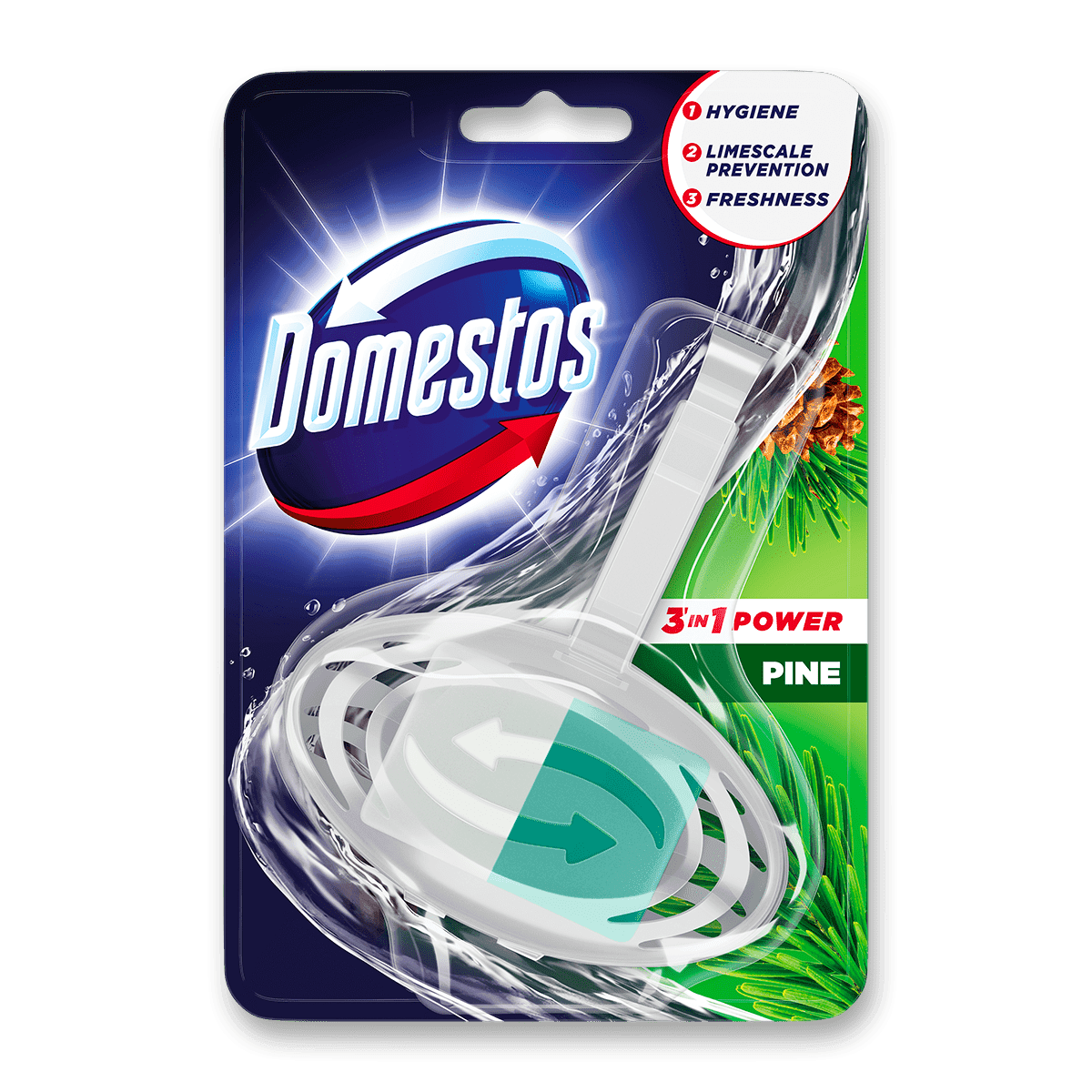 Domestos 3v1 - WC blok - Pine