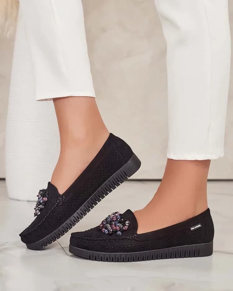 Resti Women's beaded openwork moccasins Namis
