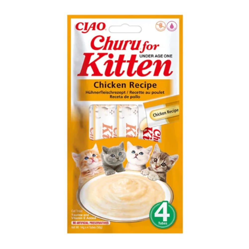 Churu Cat Kitten Chicken Recipe 4x14g | P58787