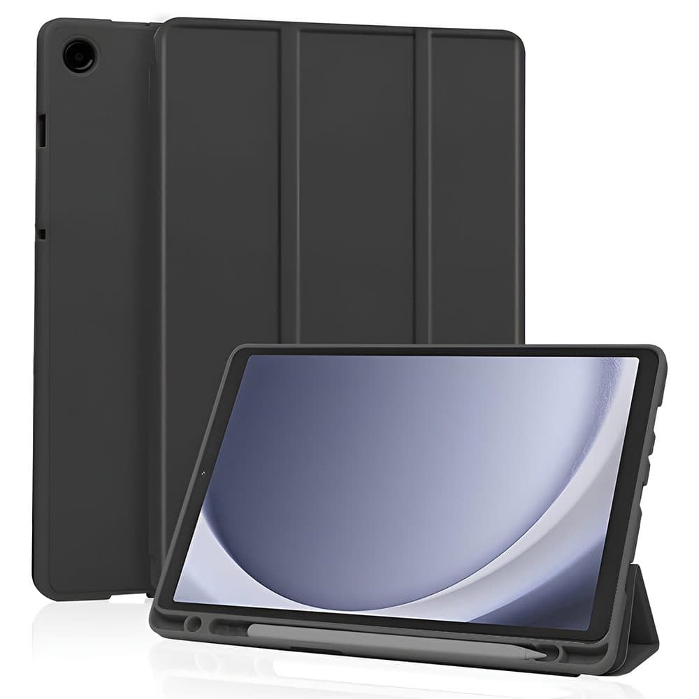 Techsuit Flex Trifold pouzdro, Samsung Galaxy Tab A11 / A9, černé