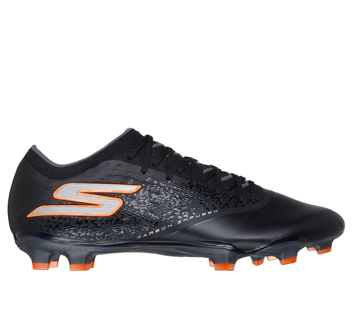 Skechers Razor 1.5 FG Shoes v Černá/Oranžový, Velikost 46, Hyper Burst