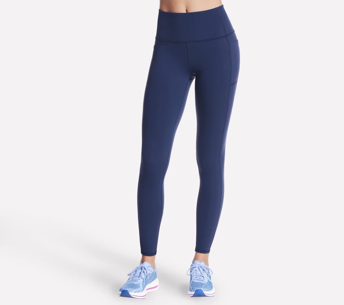 Skechers Ženy GO WALK High Waisted legíny v Tmave Modrá, Velikost XS