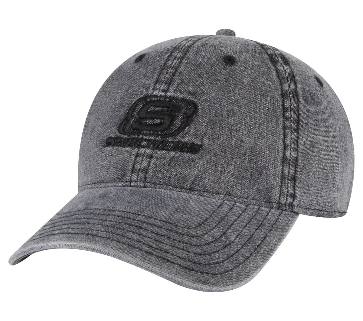 Skechers Denim Embroidered Hat v Černá