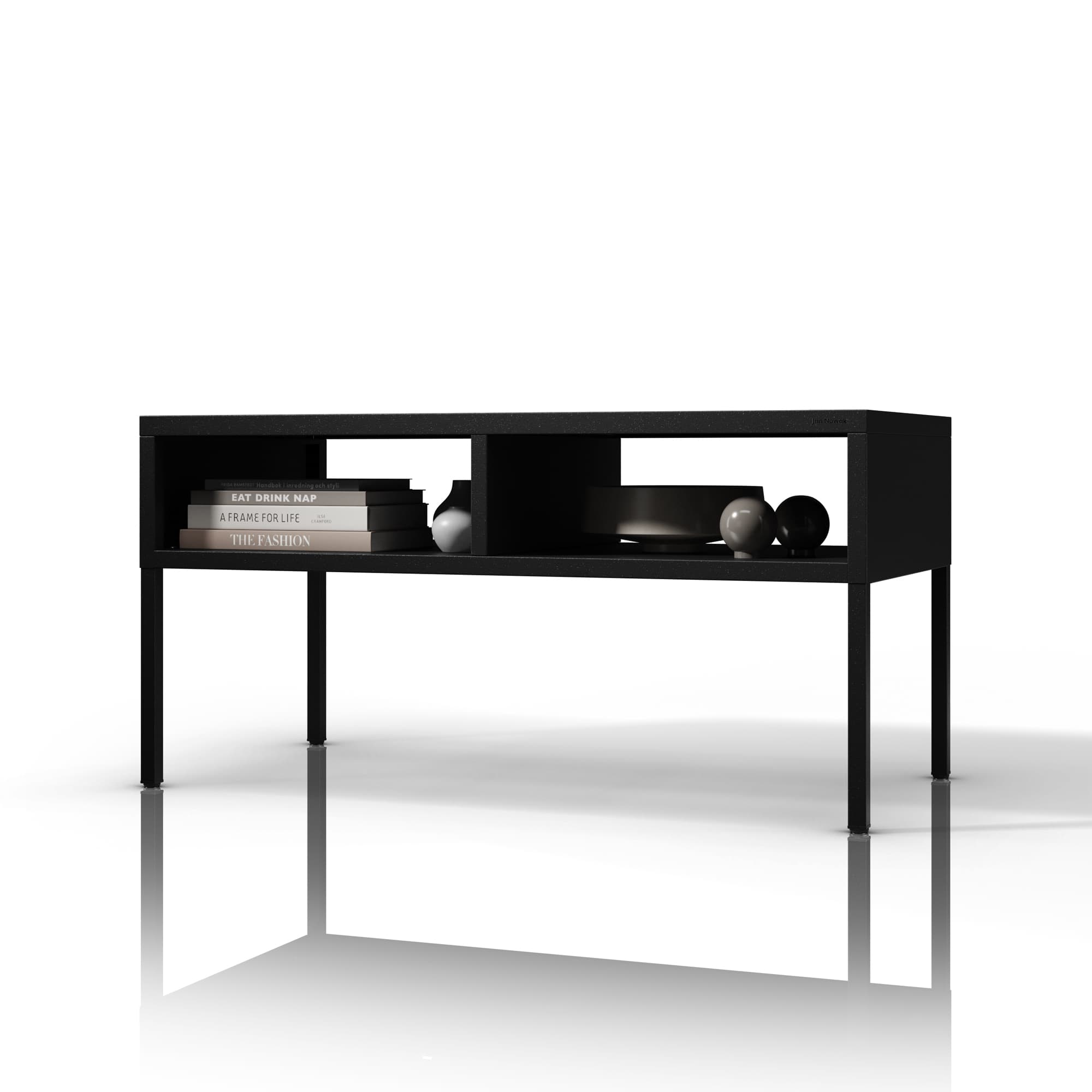 Konferenční stolek MATTEO 900 x 450 x 450 mm, černý