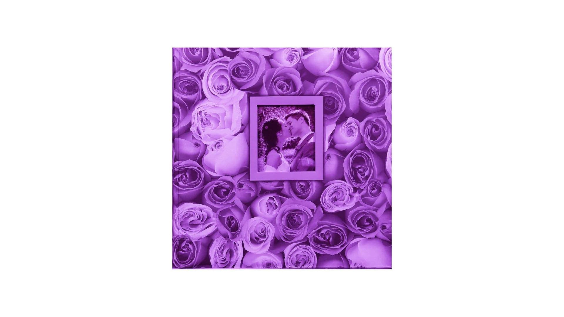 Fotoalbum na růžky 30x30/100s. ANYWHERE ROSES fialové
