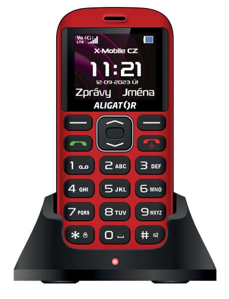 Aligator A720 4G Senior červená/černá
