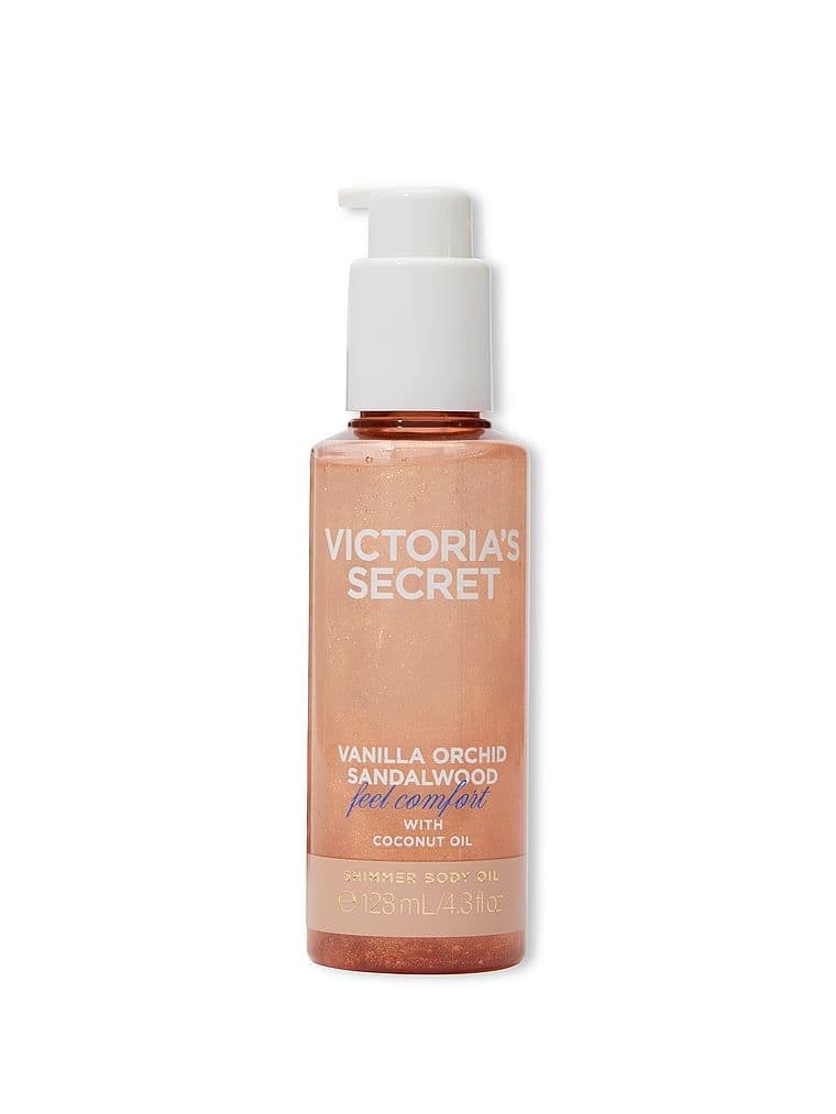 Vanilla Orchid Sandalwood Tělový olej se třpytkami 128ml