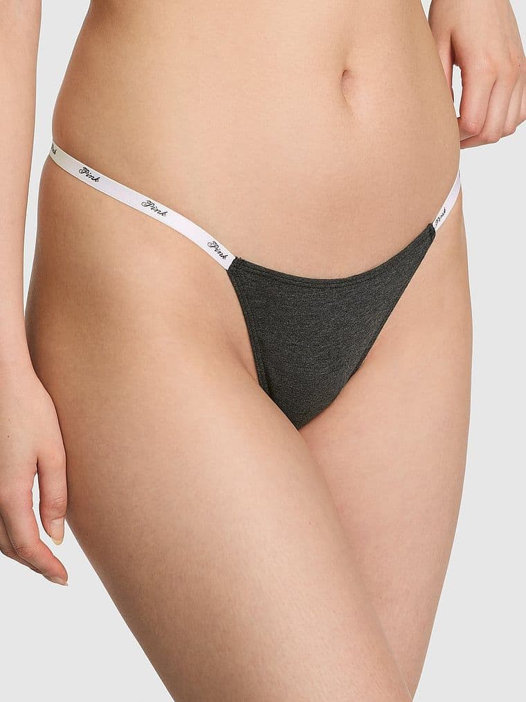 Logo Cotton Scoop Thong kalhotky