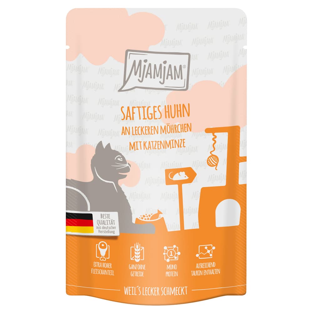 MjAMjAM kapsička 12 x 125 g - šťavnaté kuře s chutnou mrkví