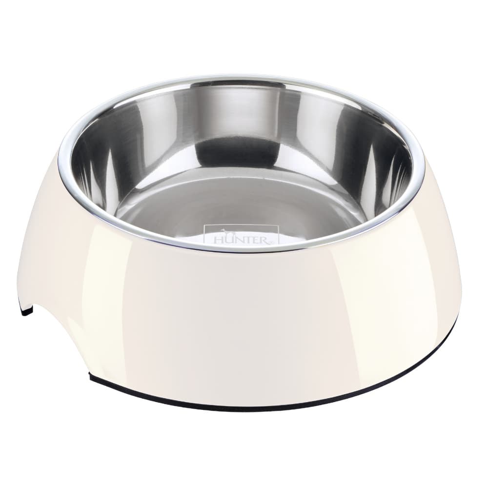 HUNTER melaminov miska s nerezovm jdrem, bl - 160 ml,  11 cm