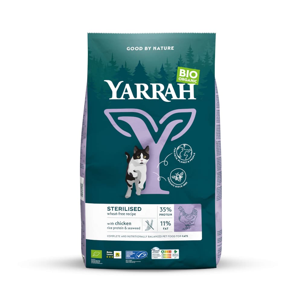 Yarrah Bio Sterilised krmivo pro koky - 700 g