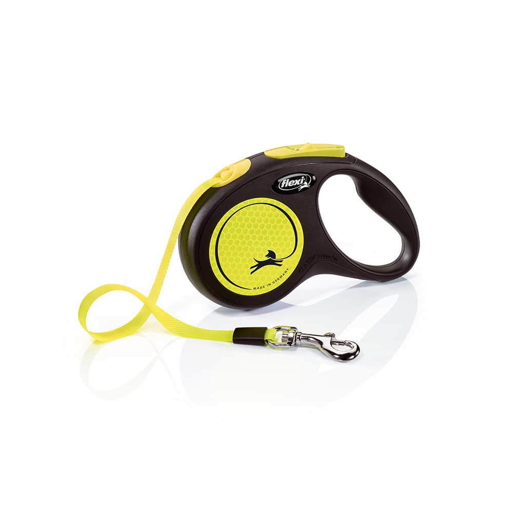 Samonavjec vodtko flexi S.M a L New Neon, psek, 5 m / 15 / 25 / 50 kg - S: do 15 kg