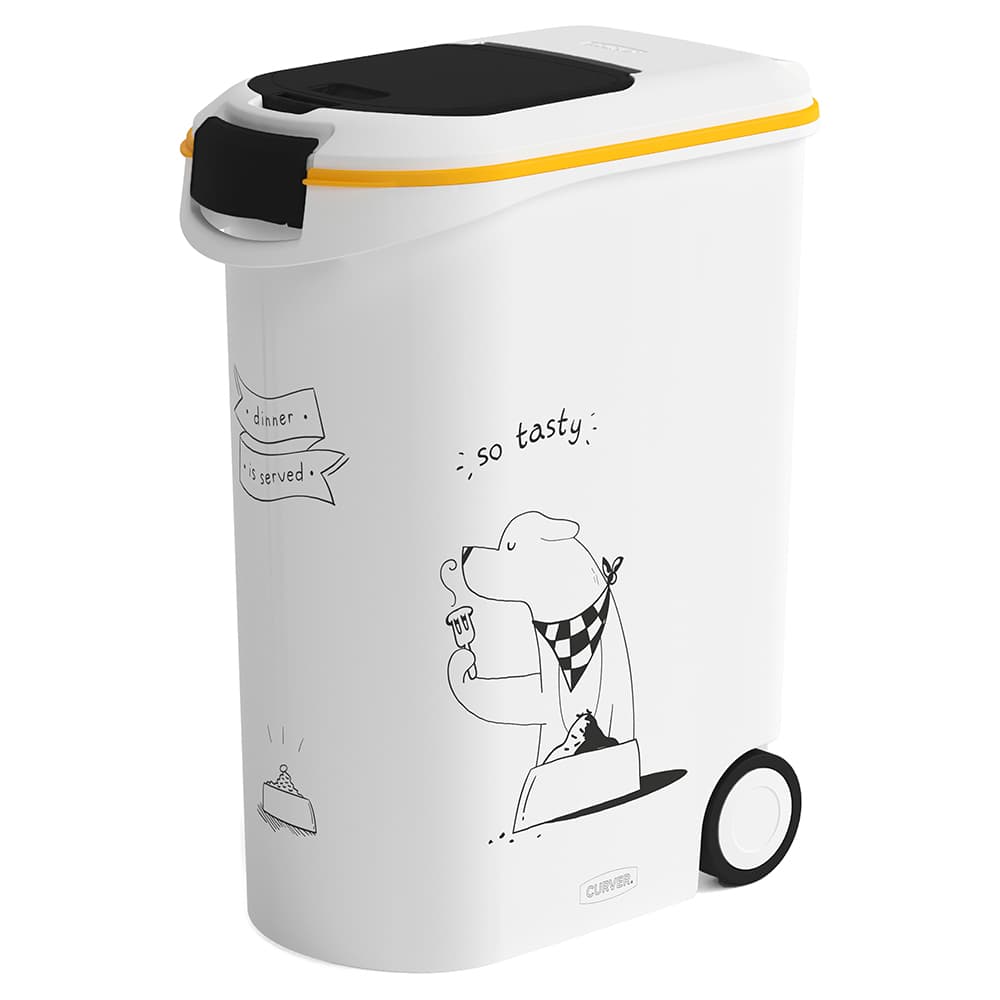 Curver ndoba na granule se siluetou psa - na 20 kg / 54 litr granul krmiva