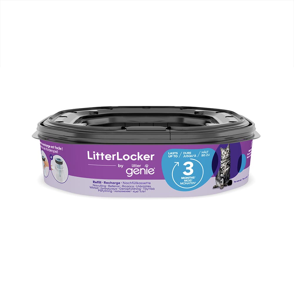 LitterLocker by Litter Genie odpadkov ko na koi stelivo - vhodn balen: 6 x nhradn kazeta (BEZ odpadkovho koe)