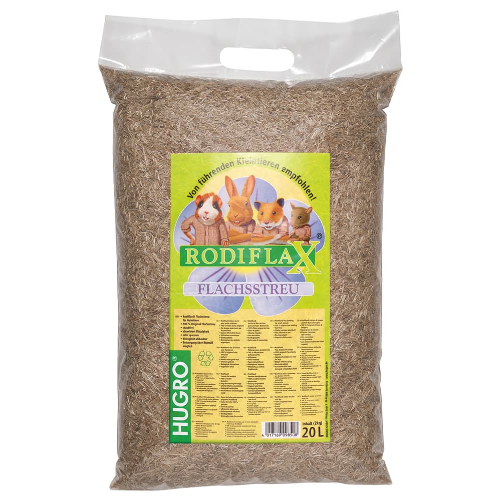 Hugro RODIFLAX lněné stelivo - 20 l