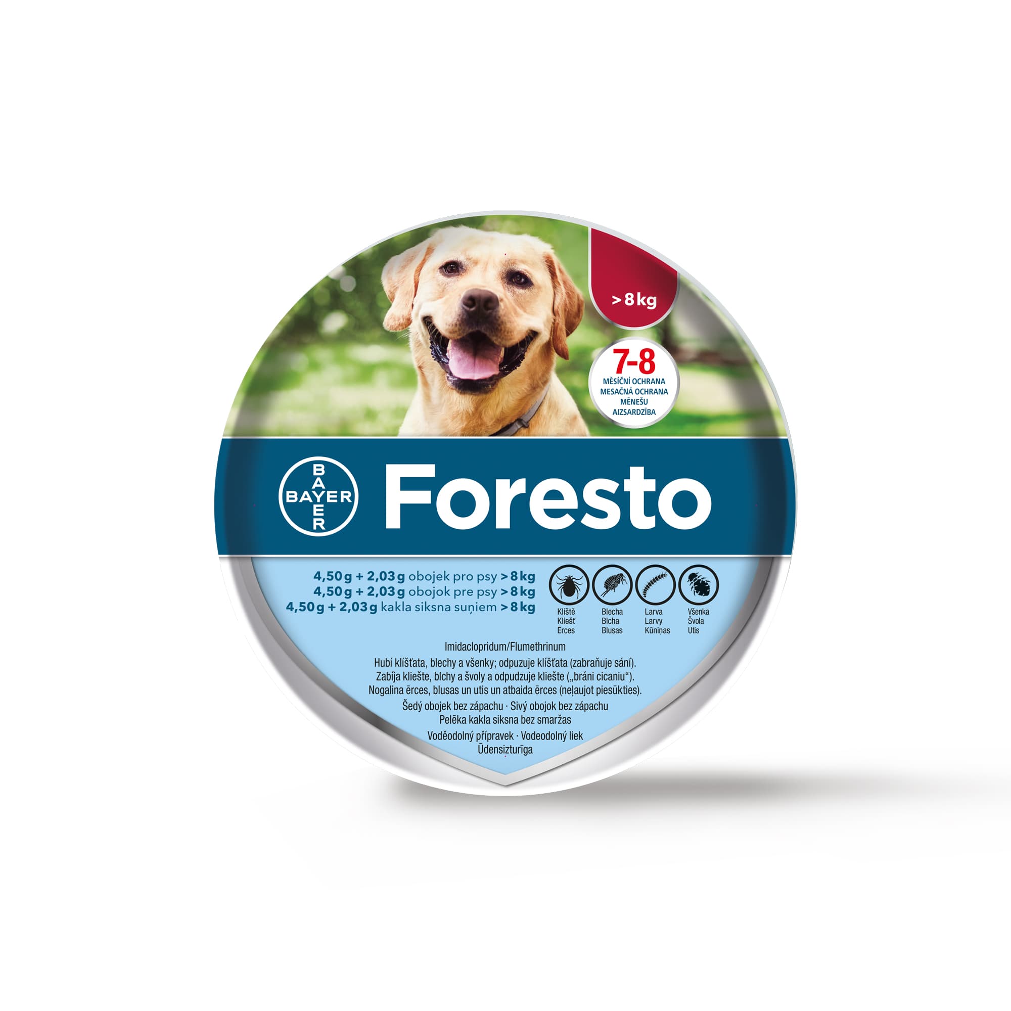 Foresto obojek pro psy nad 8 kg 4.50+2.03 g - 70 cm 1 ks