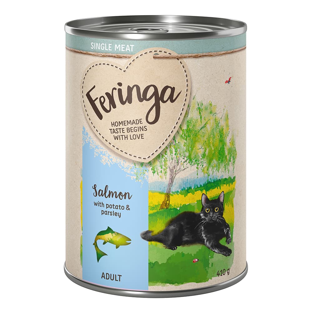 Feringa Single Meat Menu 6 x 410 g - losos s bramborami a petrelkou