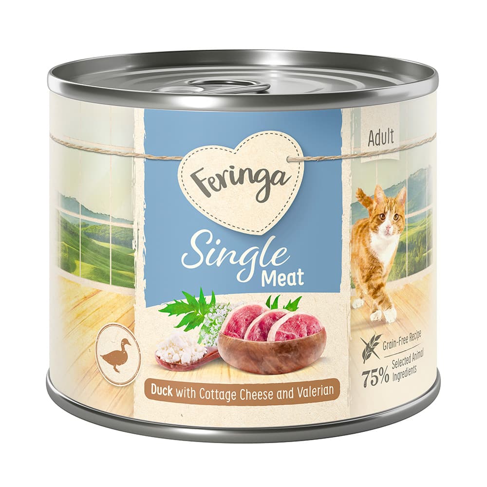 Feringa Single Meat Menu 6 x 200 g - kachn se srem cottage a kozlkem