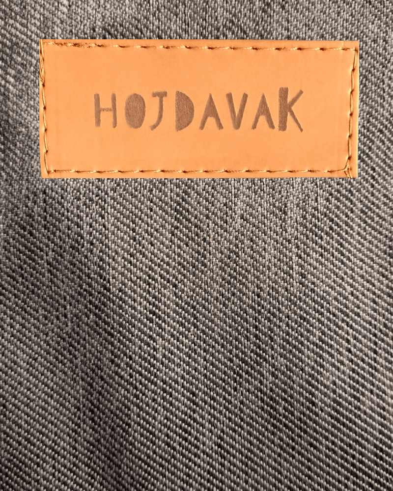 Závěsné houpací křeslo šedý melír HOJDAVAK MAXI s polštářkem - outdoor tkanina, Lano bílé
