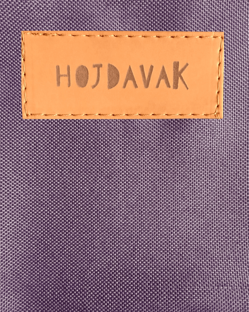 Závěsné houpací křeslo švestkové HOJDAVAK MAXI s polštářkem - outdoor tkanina, Lano bílé