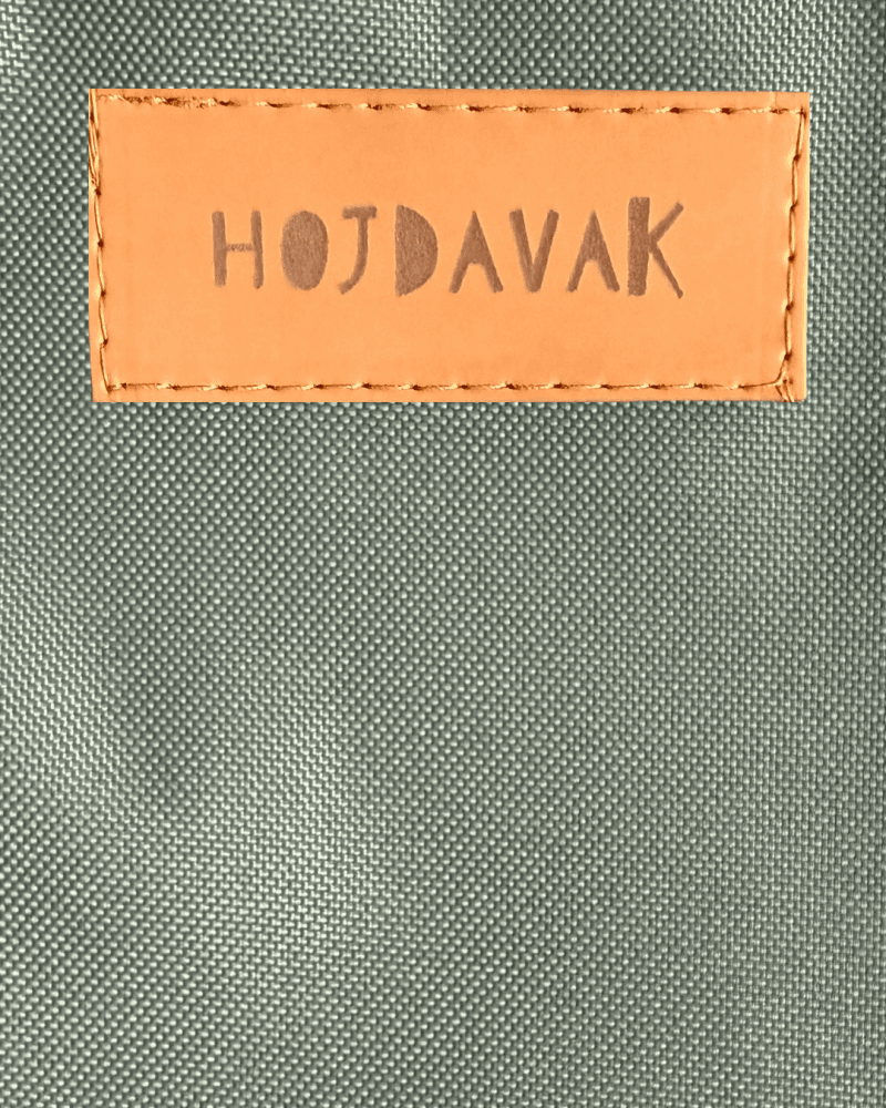 Závěsné houpací křeslo olivové HOJDAVAK MAXI s polštářkem - outdoor tkanina, Lano bílé