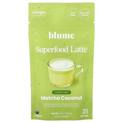 Blume, Superfood Latte, Matcha Coconut, 3.5 oz (100 g)