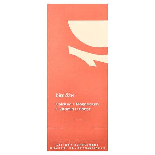 Bird and Be, Calcium + Magnesium + Vitamin D Boost , 30 Packets