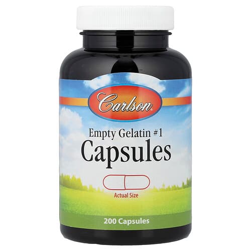 Carlson, Empty Gelatin Capsules #1, 200 Capsules