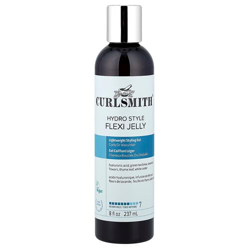 Curlsmith, Hydro Style Flexi Jelly, Medium Hold, Curly or Wavy Hair, 8 fl oz (237 ml)