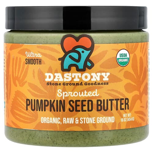 Dastony, Organic Sprouted Pumpkin Seed Butter, Ultra Smooth, 16 oz (454 g)