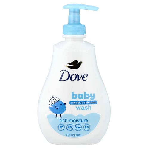 Dove, Baby, Sensitive Skin Care Wash, Rich Moisture, 13 fl oz (384 ml)