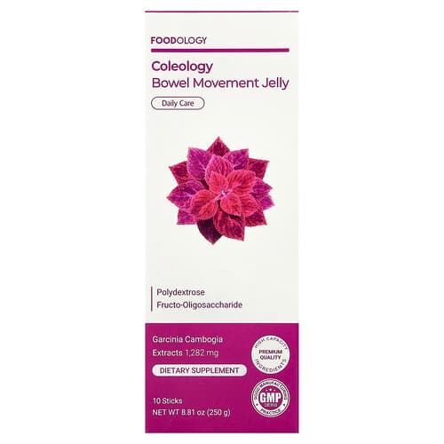 Foodology, Coleology Bowel Movement Jelly, 10 Sticks, 25 g Each