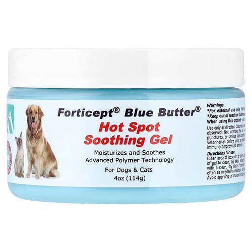 Forticept, Blue Butter®, Hot Spot Soothing Gel, For Dogs & Cats, 4 oz (114 g)
